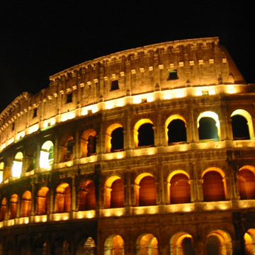 The Coloseum at Night