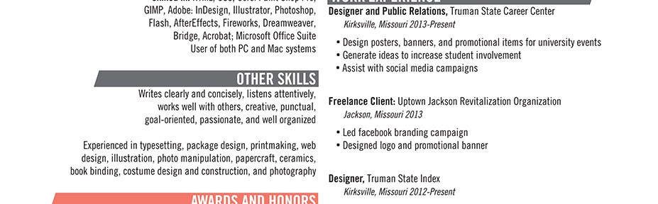 Best Resume Designs in A-425/Fall 2013