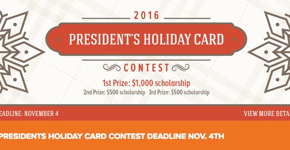 ARTS-3333 Project-3: 2016 President's Holiday Card Contest | Fall 2016 / School of Art