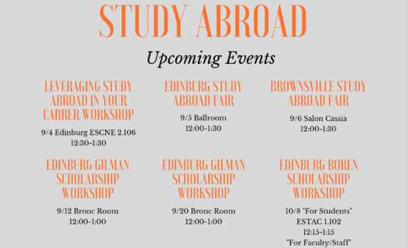 Gilman Study Abroad Workshop & Information – Sept. 20, 2018