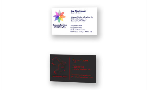 ARTS-3333: Design & Production | Project-1: Business Card Design / Small Format Print Production | Spring 2019 | UTRGV