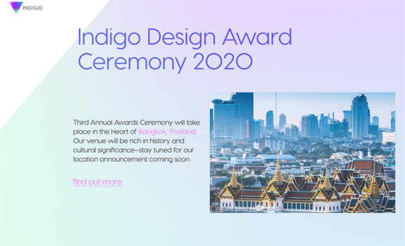 INDIGO Award 2020 Int’l Design Competition – Ping Xu’s Award Winning Entries | April 22, 2020, Bangkok, Thailand