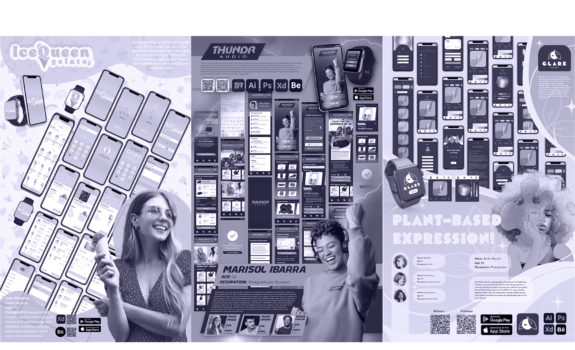 UI Design Principles & Final Project Brief: Social Media Branding & UI Branding | ARTS-4334 Meeting-14, 10/23, 2023 (Week-9) | Featured Work: Meredith Martinez, Jarazmin Ibarra, Juan Sarmiento
