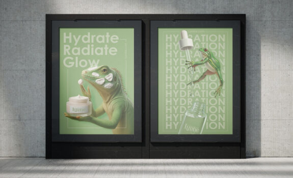 ARTS-4334 Demos: Project Brief-2A: Outdoor Advertising (Branding Posters | Class Meeting 8 - 20 (7/28 - 8/12, 2025, Week 3-5) | Featured Work by Itz Aldaco